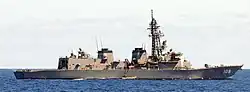 JS Akebono underway on 14 July 2010.