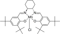 Jacobsen's catalyst is derived from a chiral salen ligand.