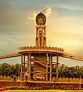 61 feet (19&nbsp;m) colossal at Navagraha Jaina Temple