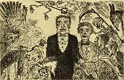 Pride (1904) etching, 9.8 × 15&nbsp;cm, Royal Library of Belgium, Brussels