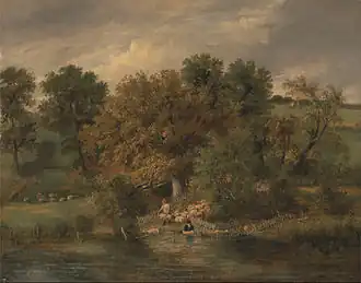 Sheep Washing at Postwick Grove, Norwich (circa 1822), Yale Center for British Art
