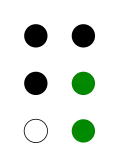⠻ (braille pattern dots-12456)