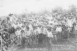 Japanese on coffee plantation (1930).