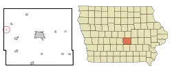 Location of Valeria, Iowa