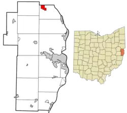 Location of Irondale in Jefferson County, Ohio