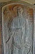 Bas relief of Jefferson Davis