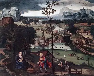 Landscape with the Rest on the Flight, Joachim Patinir, 1750s