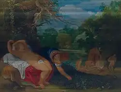 Johann König, Apollo and Coronis, c. 1607