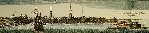 Image 9An elevation of the city of Ottoman Tripoli in 1675 (from History of Libya)
