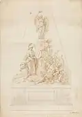 Study for the Three Captains monument, c. 1782