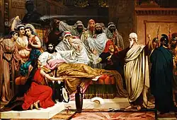 Joseph Stallaert (date unknown): The prophet Jeremiah prophesies the fall of Jerusalem, Private collection.