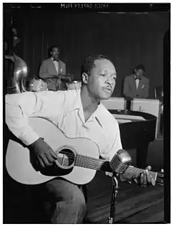 Josh White (here at Café Society circa June 1946) sang lead on most Union Boys songs