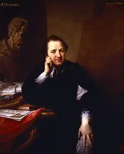 Sir Joshua Reynolds (1767), oil on canvas, 127 x 101.5&nbsp;cm., National Trust, Saltram House