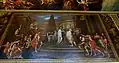 Julius Caesar sacrificing before going to the Senate, 1692-1694, oil on plaster - Painted Hall, Chatsworth House