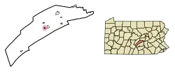 Location of Port Royal in Juniata County, Pennsylvania.