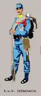 Infantryman – march adjustation