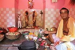 Inside the temple