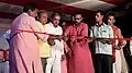 Kapildev Singh inaugurating Dussehra Jagran in Pokharpur in 2016