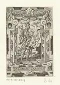 Charlemagne as one of the Nine Worthies by Virgil Solis, mid-16th century