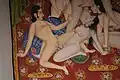 Kama Sutra illustration of group sex