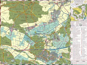 Map of the Schönwalde-Glien municipality, eastern part