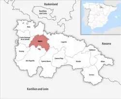 Nájera in Map