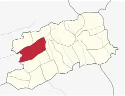 Location of Kara within East Eleri