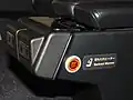 Backrest warmer button