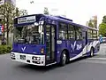 School bus operated by Keiō Bus, for Meiji University Meiji High School and Meiji Junior High School&nbsp;[ja], Chōfu, Tokyo.