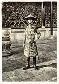 Khải Định in military uniform in 1919