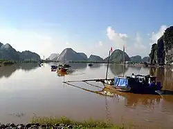Bạch Đằng River, section flowing through Thủy Nguyên city, Haiphong