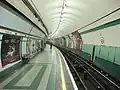 The southbound platform