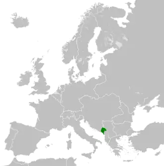 The Kingdom of Montenegro in 1914
