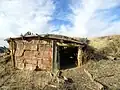 Kipp homestead – stable, dugout of bank going down to river from cabins.