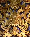 A Thai Kirthimukha at 'Wat Baan Ping' in Chiang Mai, Thailand