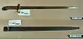 Knife bayonet m/1915 for m/1894-14 carbine, Royal Swedish Navy (overall length 635&nbsp;mm/25&nbsp;in)