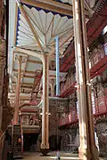 New supporting pillars in wood
