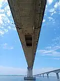 Bottom view of the bridge