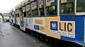 Kolkata tram route no. 18 on MG Road near Howrah Bridge, closed in 2021