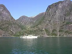 The royal yacht at Skjerdal