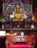 Avalokiteśvara on an altar in North Gyeongsang Province, Korea