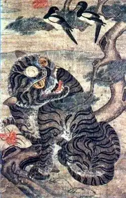 Magpie and tiger