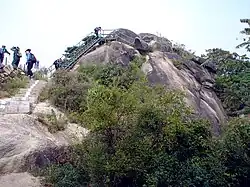 On the top