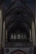 View to the organ