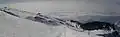 View of the main ski lifts from the top of the resort.