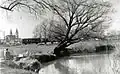 Baumgartner or Kummer mill, the Zala river, Zalaegerszeg around 1960