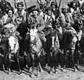 Kurdish cavalry in the passes of the Caucasus mountains (The New York Times, 24 January 1915)