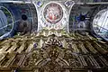Cathedral ceiling in front of iconostasis