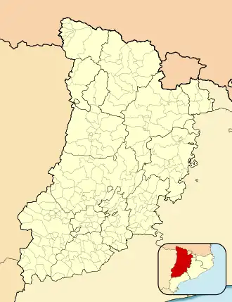 Valldarques is located in Province of Lleida