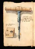 Die and tap from Löffelholz-Codex (Nuremberg 1505)